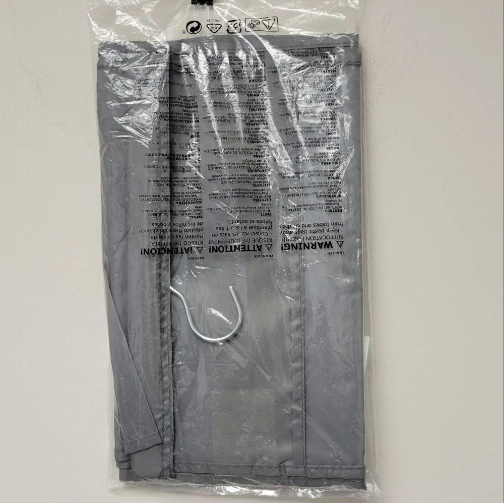 Ikea SKUBB Hanging handbag organizer dark gray
